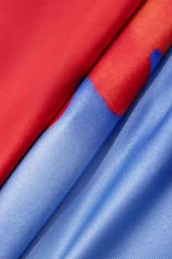 Floral Print Spaghetti Strap Slit Maxi Dress