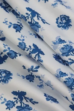 Floral Print Tie Strap Maxi Dress