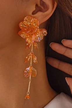 Floral Tassel Earrings