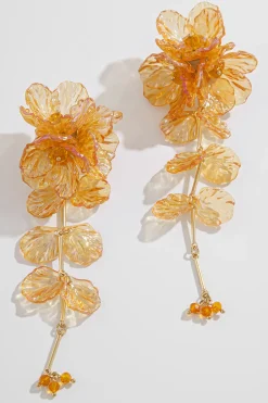 Floral Tassel Earrings