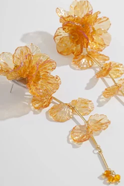 Floral Tassel Earrings