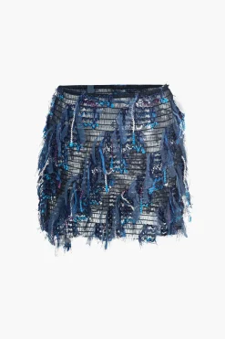 Fringe Mini Skirt