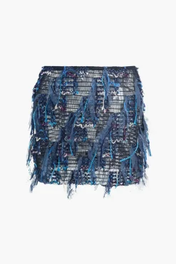 Fringe Mini Skirt