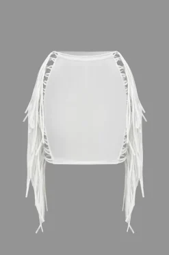 Fringe Mini Skirt