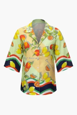 Fruit Print Short-Sleeve Shirt