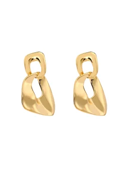 Geometric Design Drop Earrings
