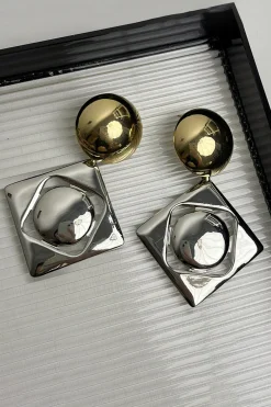 Geometric Design Earrings