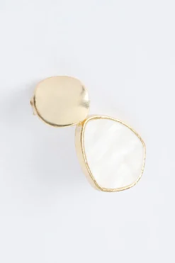Geometric Pearl Earrings