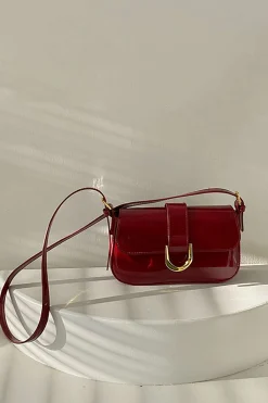 Handheld Horseshoe Buckle Shoulder Bag