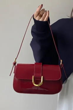 Handheld Horseshoe Buckle Shoulder Bag