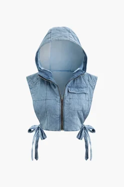 Hooded Tie Vest