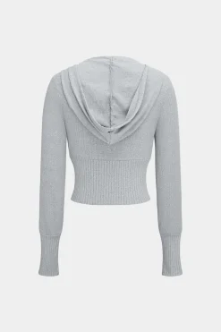 Hooded Zipper Top And Trousers Set