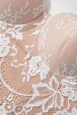 Hook And Eye Lace Bustier Cami Top