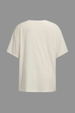 Illusion Pattern Print Round Neck T-Shirt