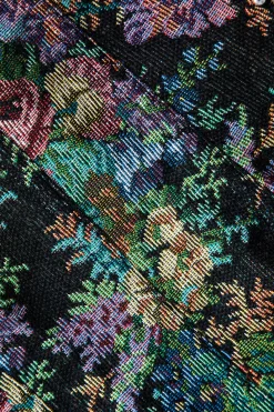 Jacquard Corset Waist Contrast Binding Ribbon Tube Top