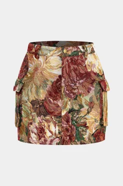 Jacquard Pocket Skirt