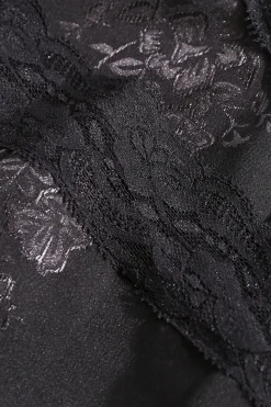 Jacquard Satin Lace Split Mini Dress