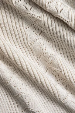 Knit Asymmetric Button Long Sleeve Dress