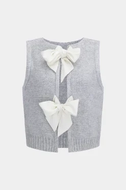Knit Bow Vest