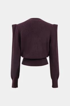 Knit Button V-Neck Cardigan
