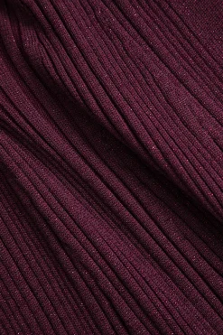 Knit Button V-Neck Dress