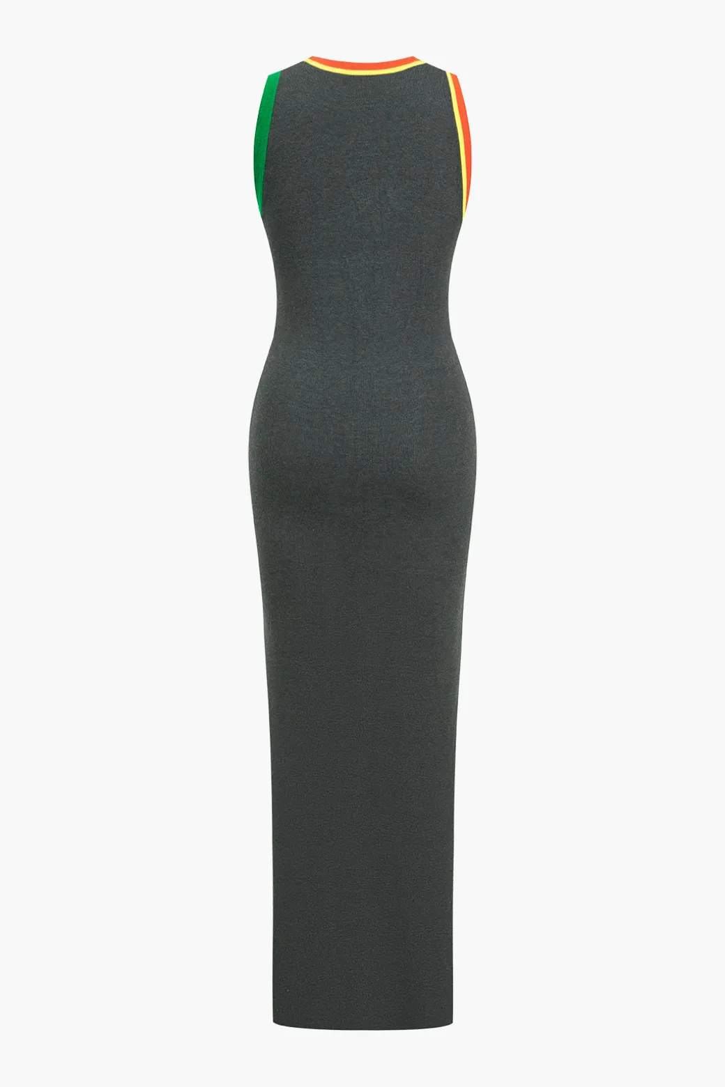 Knit Color Block Tank Maxi Dress
