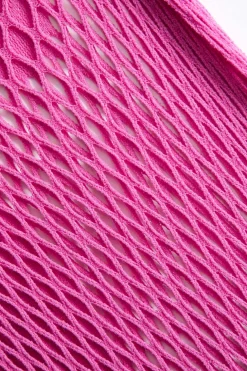 Knit Cut Out Sheer Short Sleeve Dress