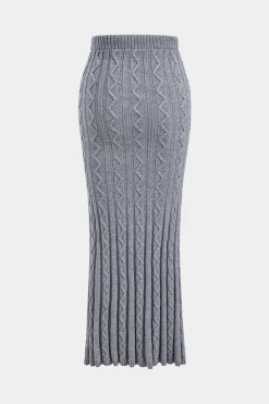 Knit Drawstring Tie-Up Skirt