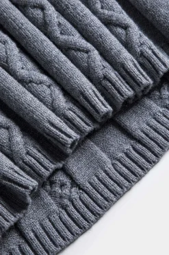 Knit Drawstring Tie-Up Skirt