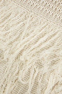 Knit Fringe Sleeveless Mini Dress