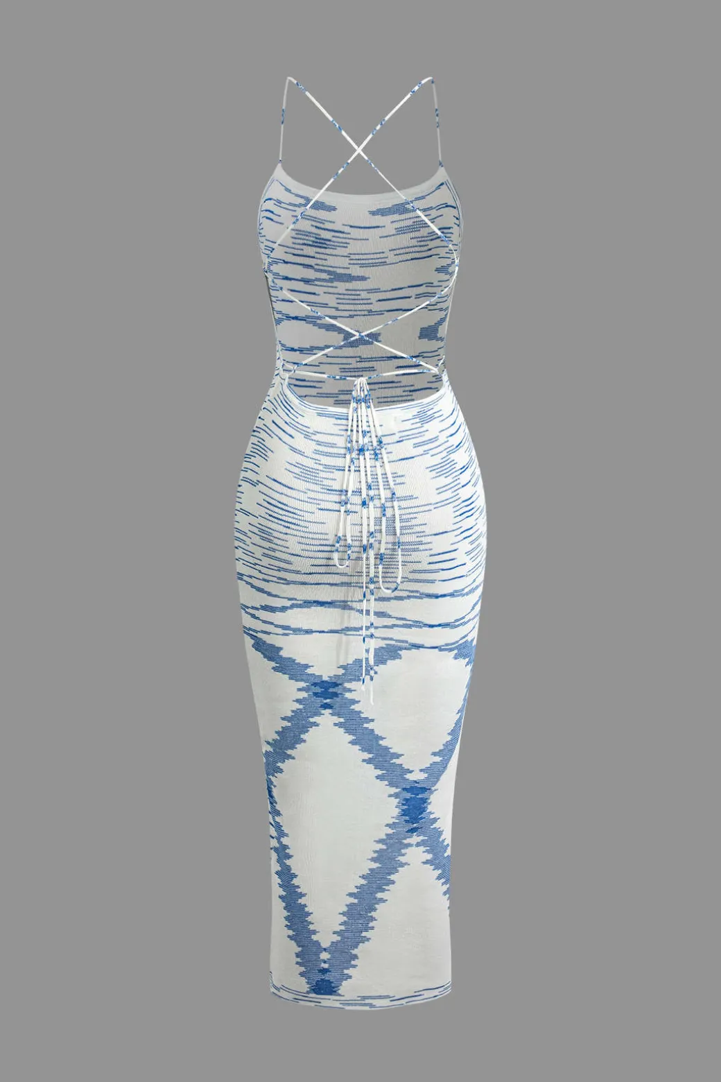 Knit Intertwine Tie Midi Dress