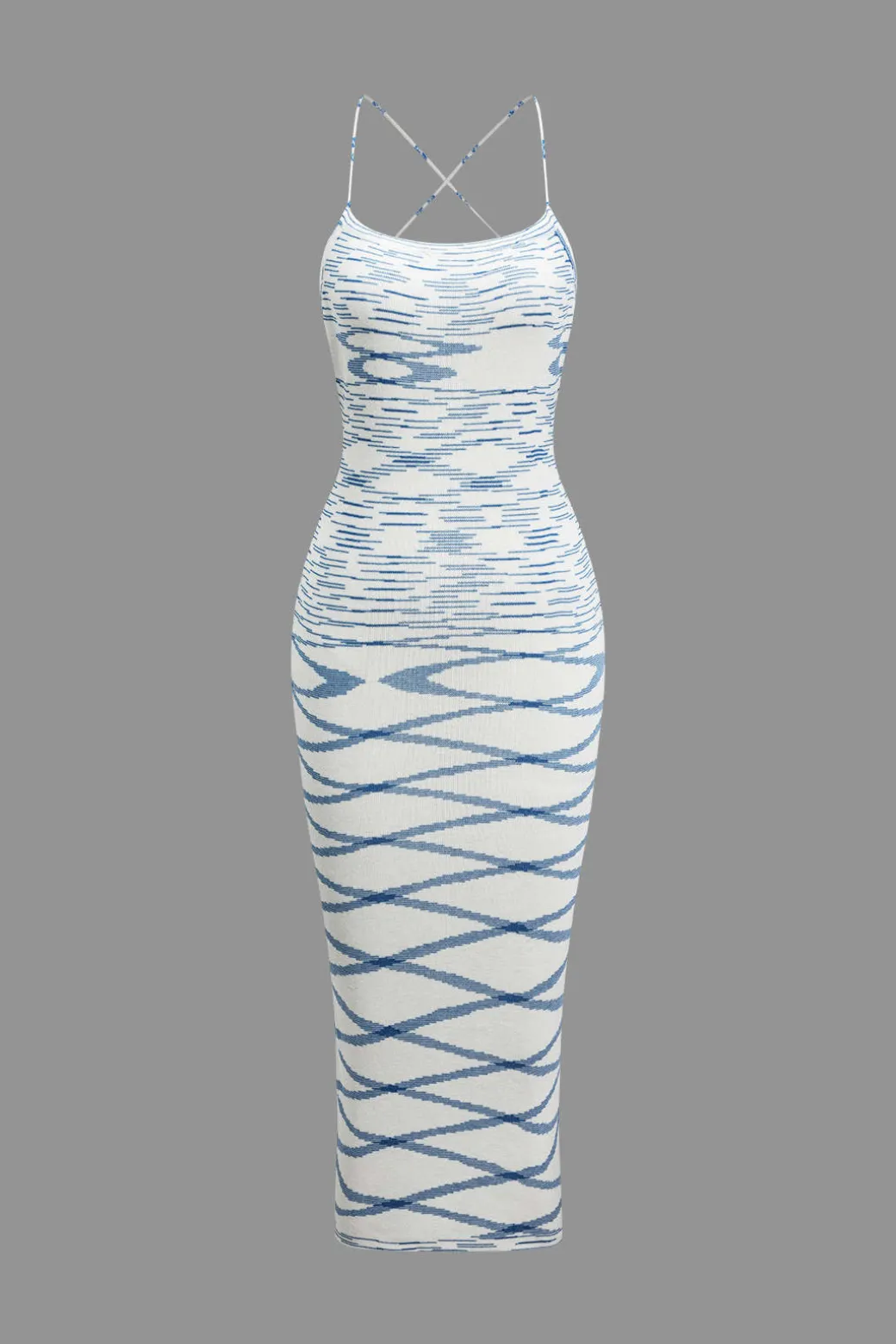 Knit Intertwine Tie Midi Dress