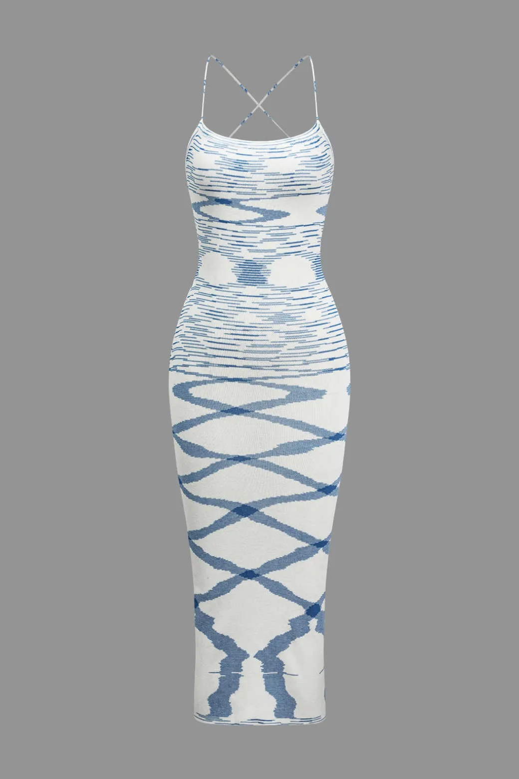 Knit Intertwine Tie Midi Dress