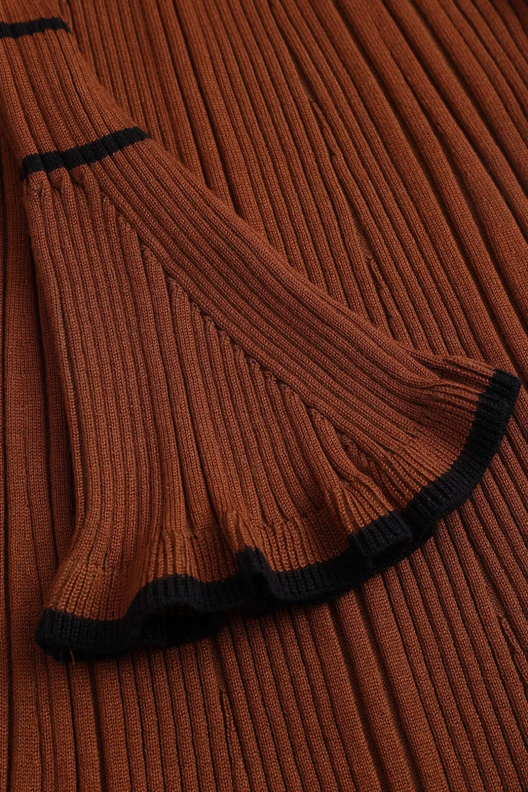 Knit Long Sleeve Button Dress