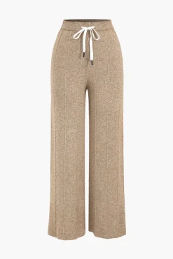 Knit Straight Leg Trousers