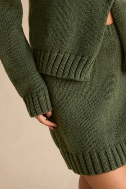 Knitted High Waist Skirt