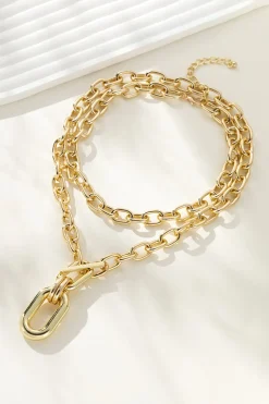 Large Pendant Multi-Layer Necklace