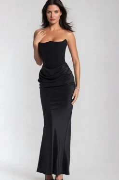 Layer Strapless Mermaid Maxi Dress