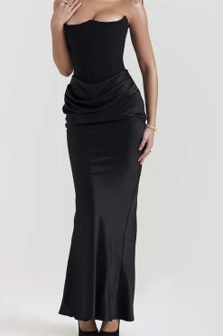 Layer Strapless Mermaid Maxi Dress
