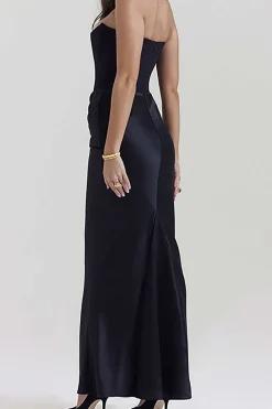 Layer Strapless Mermaid Maxi Dress