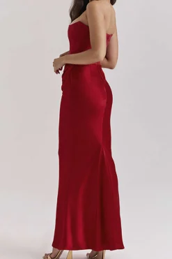 Layer Strapless Mermaid Maxi Dress