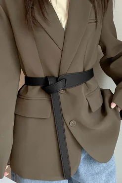 Leather Waist Cinching Belt