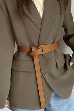 Leather Waist Cinching Belt