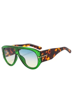Leopard Print Frame Sunglasses