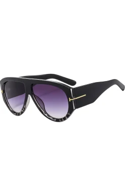 Leopard Print Frame Sunglasses