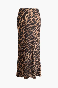 Leopard Print Mermaid Skirt