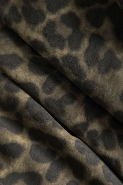 Leopard Print Ruffle Skirt