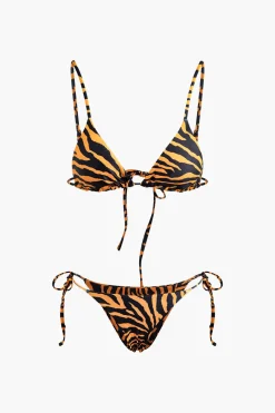 Leopard Print Tied Bikini Set