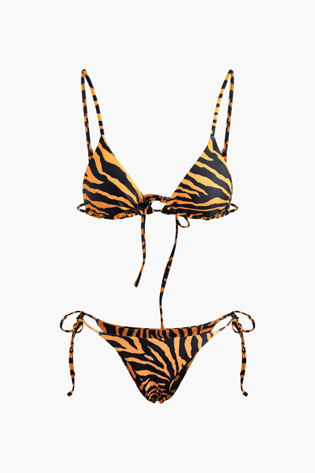 Leopard Print Tied Bikini Set