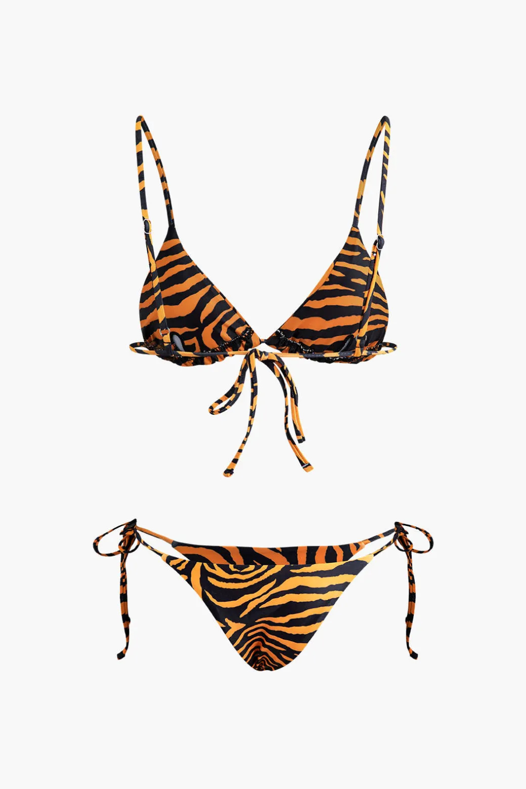 Leopard Print Tied Bikini Set